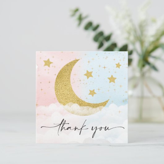 Over het Moon Gender Reopenbaart Square Hartelijk  (Staand voorkant)