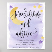 Over het Moon Paars Predications & Advice Display Poster (Voorkant)