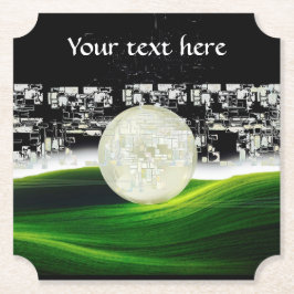 over het Moon Paper Onderzetter