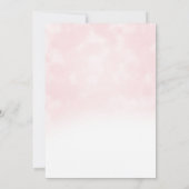 Over het Moon Pink Gold Baby shower Hartelijk dank Kaart (Achterkant)