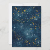 Over het Moon Space Theme Baby shower Kaart (Achterkant)