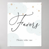 Over het Moon Twinkle Star Favors-teken Poster (Voorkant)