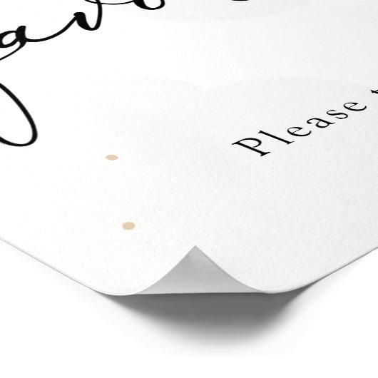 Over het Moon Twinkle Star Favors-teken Poster (Hoek)