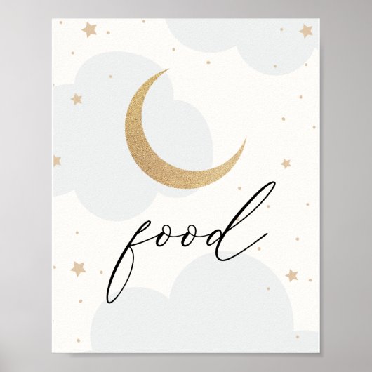 Over het Moon Twinkle Star-voedsel Poster (Voorkant)