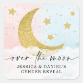 Over het moonsekseverslag vierkante sticker (Voorkant)