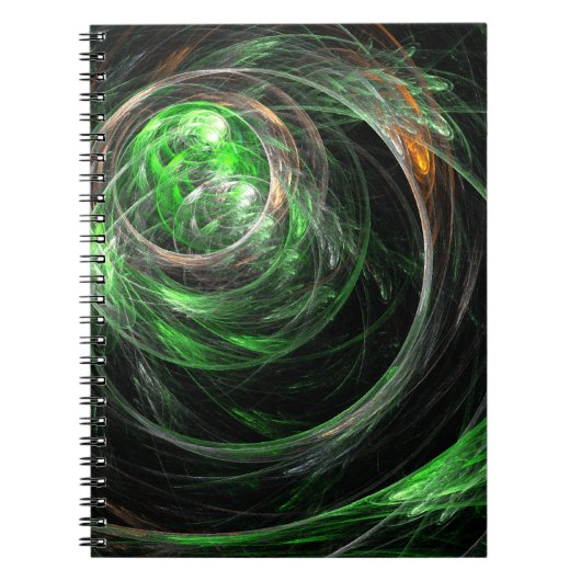 Over het Notitieboek 'World Green Abstract Art' (Voorkant)