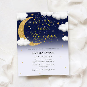 Over het onpartijdige Baby shower van de maan gesl Flyer