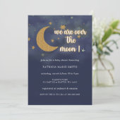 Over het onpartijdige Baby shower van de maan gesl Kaart (Staand voorkant)