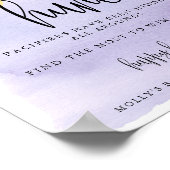 Over het Paarse Baby van Moon Poster (Hoek)