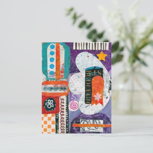 Over het Paarse Briefkaart (Staand voorkant)