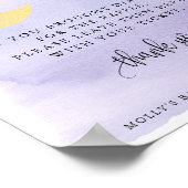 Over het Paarse moonluidersscherm Poster (Hoek)