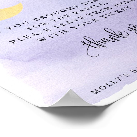 Over het Paarse moonluidersscherm Poster (Hoek)