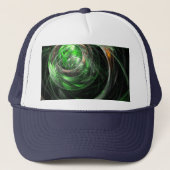 Over het Pet 'World Green Abstract Art' (Voorkant)