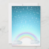 Over het Rainbow Baby shower Kaart (Achterkant)