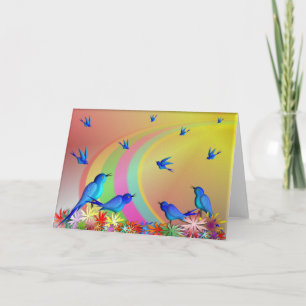 OVER HET RAINBOW wenskaart. Kaart