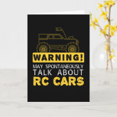 Over het RC-automodel praten Kaart (Gele Bloem)