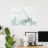 Over het regenboog 1 Poster (Thuiskantoor)