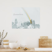 Over het regenboog 1 Poster (Keuken)
