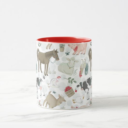 over het rode landnummer van de dierenboerderij va mok (Midden)