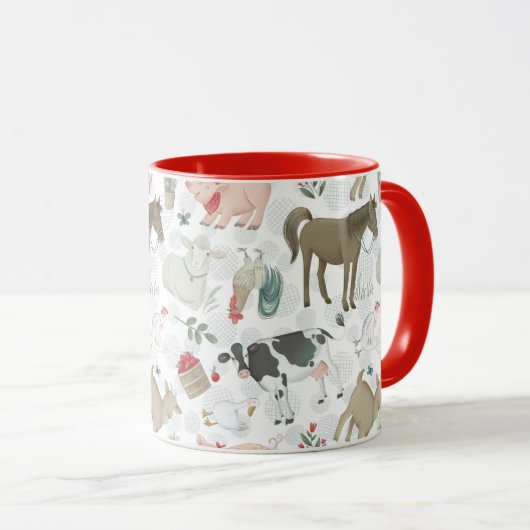 over het rode landnummer van de dierenboerderij va mok (Voorkant rechts)