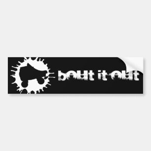 OVER HET schaats-splatz UIT Bumpersticker