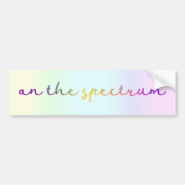 Over het spectrum, de lichte regenboog, het Autism Bumpersticker
