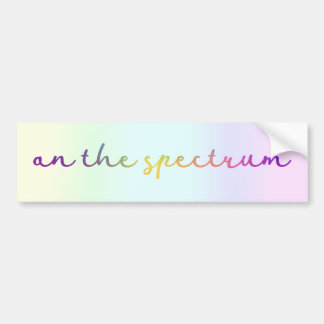 Over het spectrum, de lichte regenboog, het Autism Bumpersticker