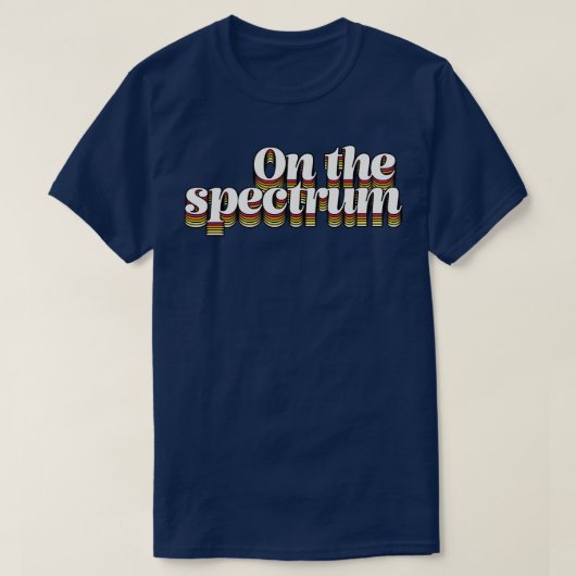 Over het spectrum t-shirt (Design voorkant)