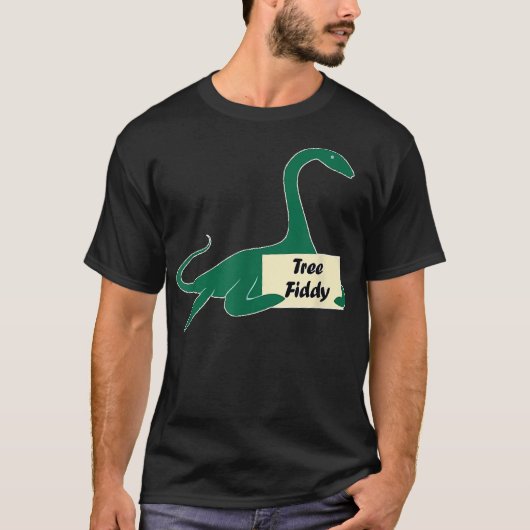 Over het T-shirt van de Boom Fiddy Funny Loch Ness (Voorkant)