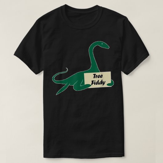 Over het T-shirt van de Boom Fiddy Funny Loch Ness (Design voorkant)