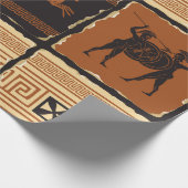 over het thema Oude Griekenland in de vorm van een Cadeaupapier (Hoek)