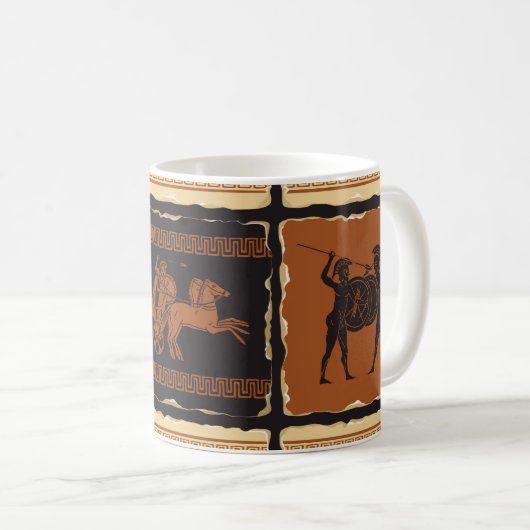 over het thema Oude Griekenland in de vorm van een Koffiemok (Voorkant rechts)