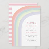 Over het verjaardagsfeest van het Kind Rainbow Pas Kaart (Voorkant / Achterkant)