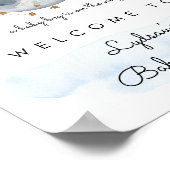 Over het Welkomstteken van het Baby shower van de  Poster (Hoek)