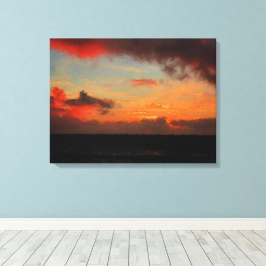 OVER HET ZEE CANVAS AFDRUK (Insitu (Houten vloer))