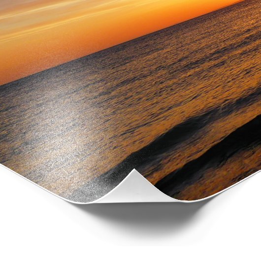 OVER HET ZEE FOTO AFDRUK (Hoek)