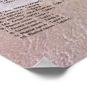 Over het Zee Horizon Wedding Seating Chart Poster (Hoek)