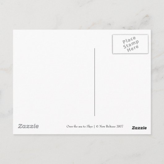 Over het zee naar Skye | Briefkaart (Achterkant)