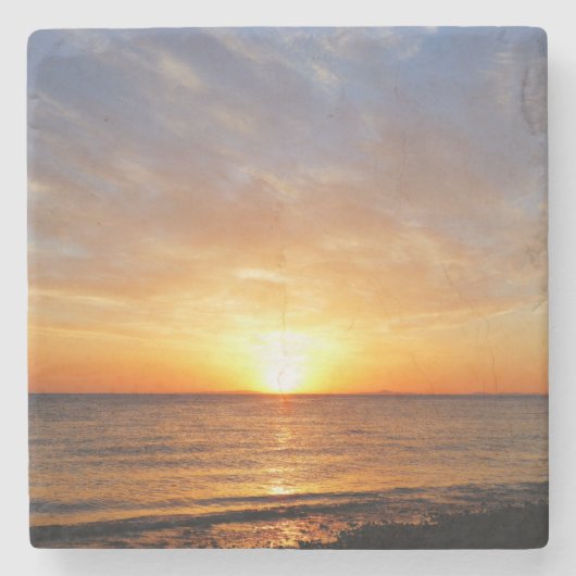 OVER HET ZEE STENEN ONDERZETTER (Voorkant)