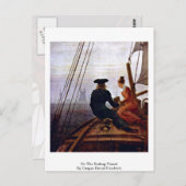 over het zeilschip van Caspar David Friedrich Briefkaart (Voorkant / Achterkant)