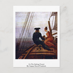 over het zeilschip van Caspar David Friedrich Briefkaart