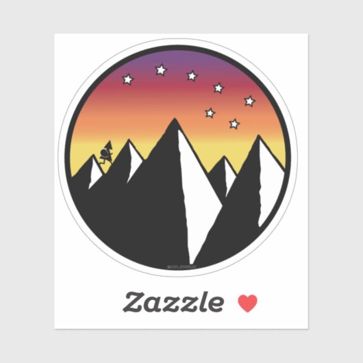 Over Hill Over Dale - Sticker (Vel)