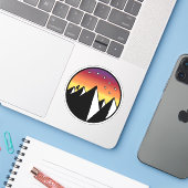 Over Hill Over Dale - Sticker (Laptop met iPhone)