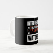 Over horloges bekijken koffiemok (Voorkant links)