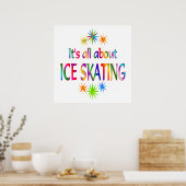 Over ijsschaatsen poster (Keuken)