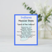 Over Indiana Briefkaart (Staand voorkant)
