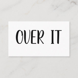 OVER IT VISITEKAARTJE