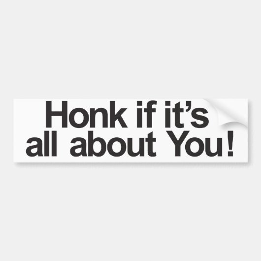Over jou bumpersticker (Voorkant)