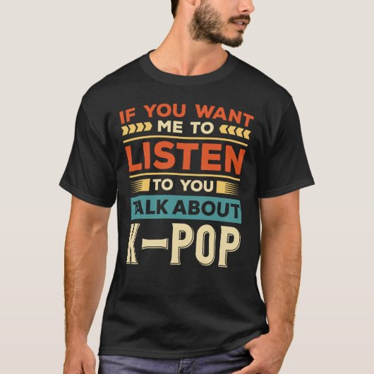 Over K-Pop praten T-shirt (Voorkant)