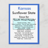 Over Kansas Briefkaart (Voorkant)